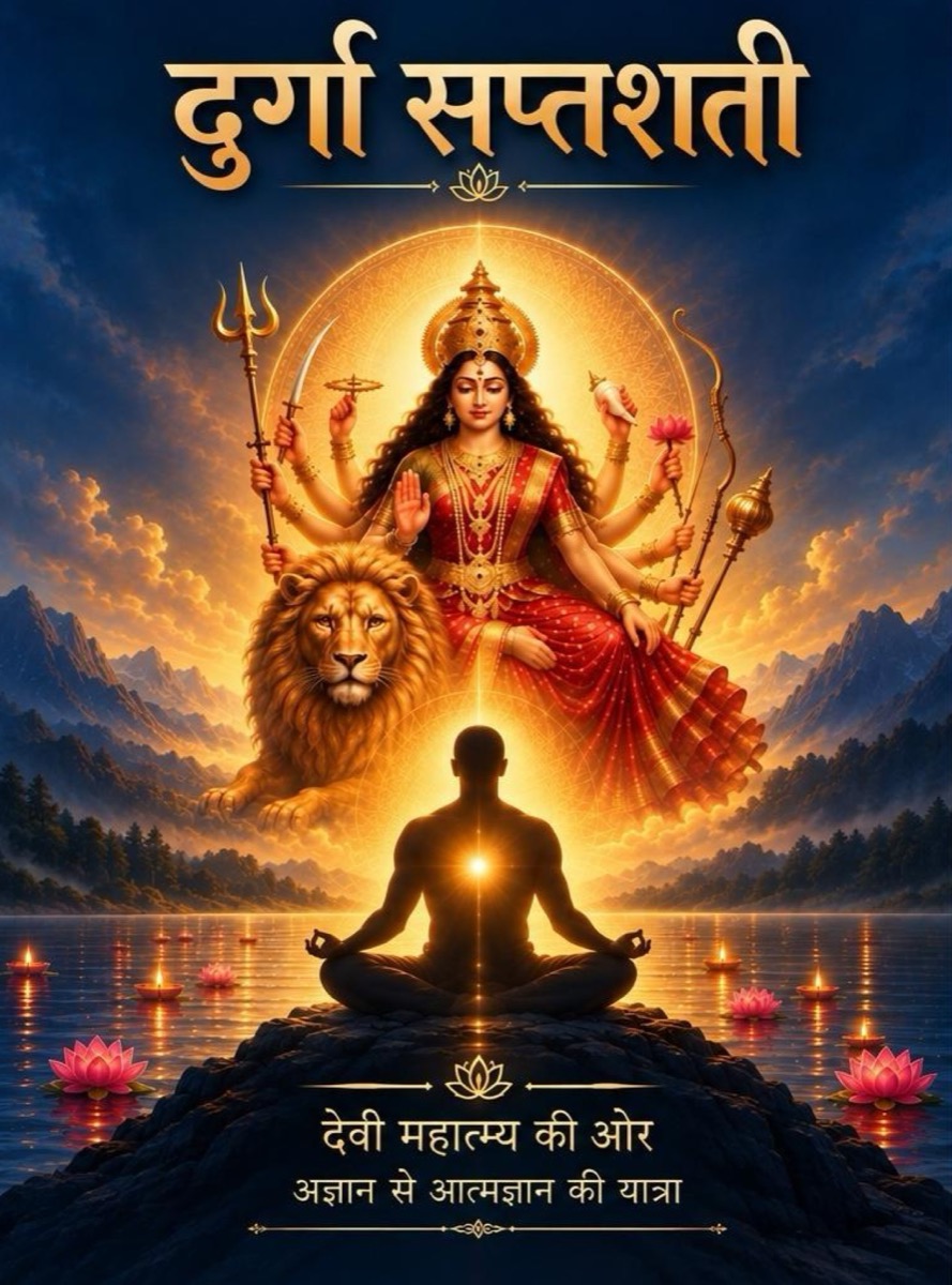 दुर्गा सप्तशती: देवी महात्म्य की ओर, Hindi edition cover