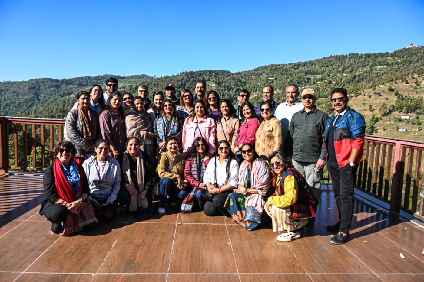 Seekers on retreat at Babaji Cave, Dwarahat