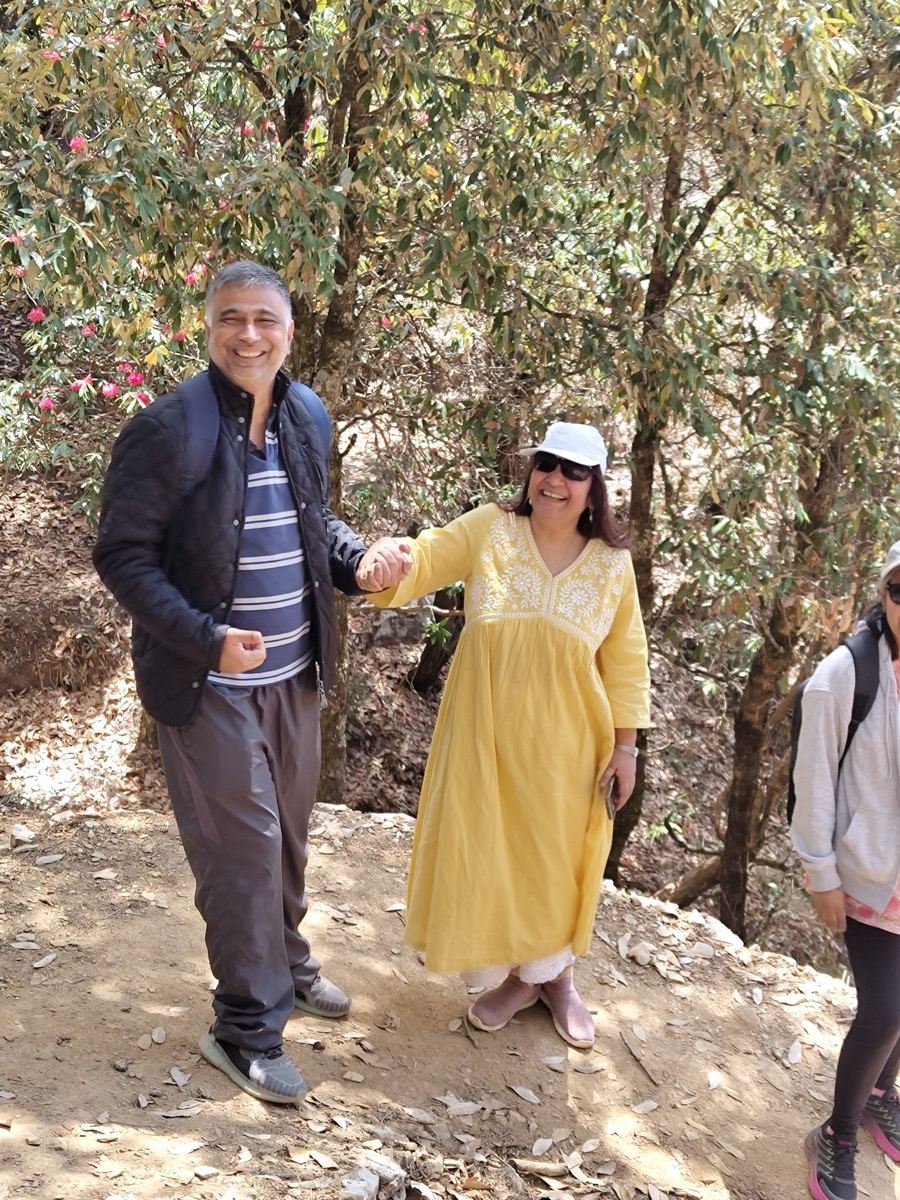 A quiet moment on the Babaji Cave trail