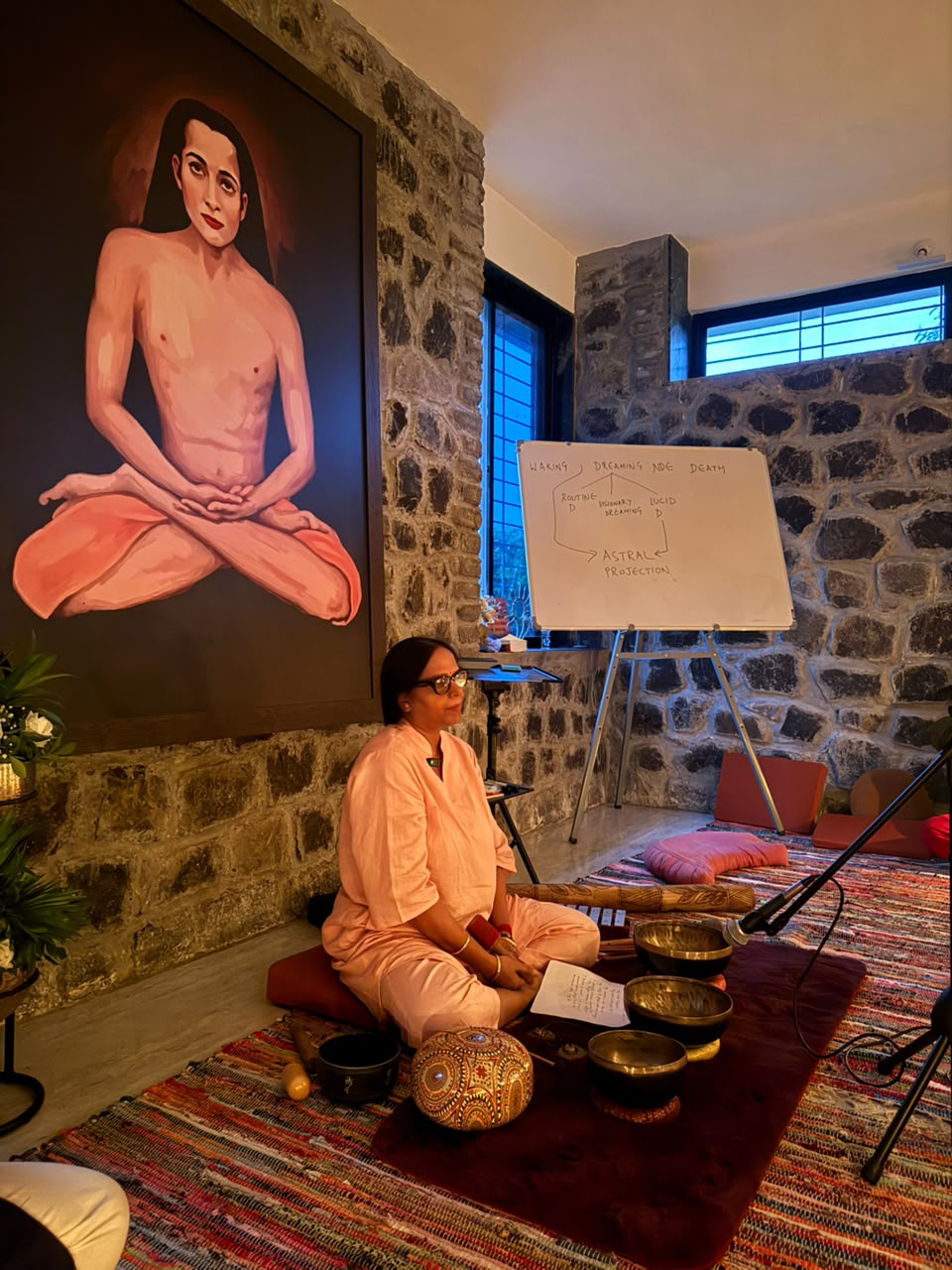 Guided session with singing bowls
